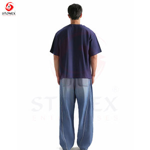Camiseta de Moda para Hombre, Hombros Caídos, Corte Holgado, Manga Corta, Algodón Premium Estampado, para Uso Casual y Estilo Urbano - Product Image 2
