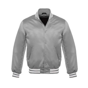 Chaqueta Bomber Negra para Hombre, Corte Regular, Cuello Camisero, Cierre de Cremallera, Estilo Casual para Otoño - Product Image 2