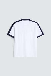 T-shirt Homme Tricoté de Haute Qualité 95% Coton 5% Spandex, Broderie Lettres Vintage, Respirant, Personnalisé, Coupe Slim Décontractée pour l'Été - Product Image 3