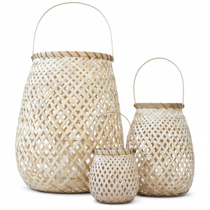 Bamboo <b>Lantern</b> Vietnam Best Selling Handmade Eco-friendly Candle Holders Natural Table <b>Lamp</b> Handles Home & Gardens Decor - Product Image 5