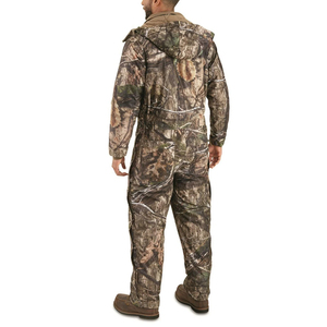 OEM Waterproof Canvas Camouflage Hunting Suit Full Sleeve Hooded <b>Zipper</b> <b>Jacket</b> and Pants Set for Unisex - Product Image 2