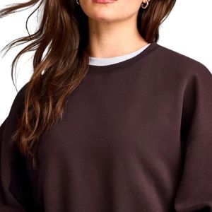 Sweat-shirt streetwear pour femme, pull oversize à manches longues, col rond, en polaire douce, haut chaud, vêtements décontractés à la mode pour tous les jours - Product Image 3