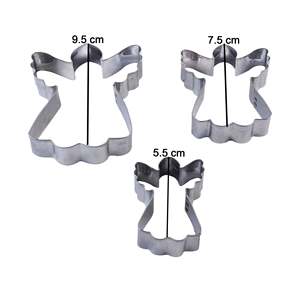 Angel Cookie and Fondant <b>Cutter</b> 3 Pcs Set Stainless Steel Baking Molds Pastry Tools <b>Cake</b> Decorating Reusable - Product Image 3