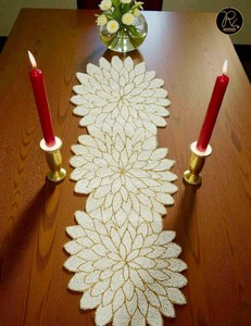 Golden And Brown 39 Inches Beaded Decorative <b>Table</b> <b>Runner</b> Use For Decoration <b>Dining</b> <b>Table</b> In Occasion Buy Direct From Supplier - Product Image 3