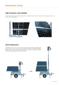 Di động năng lượng mặt trời giám sát Trailer OFF-Grid CCTV Trailer với năng lượng mặt trời 4G 5g PTZ camera - Product Image 4