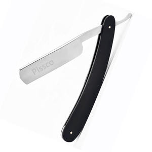 มีดโกนเหล็กกล้าไร้สนิมแบบพับได้ ใบมีดตรง สำหรับช่างตัดผม - Product Image 2