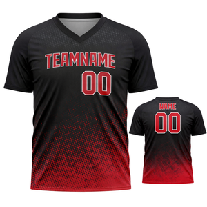 Camiseta de Béisbol Sublimada Personalizada para Hombre, Diseño de Calavera Pirata en Negro y Rojo, Cuello en V, Uniforme de Equipo, Camiseta Deportiva, OEM al por Mayor - Product Image 1