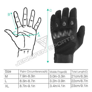Gants de moto en cuir Magic Strap pour vélo tout-terrain, compatibles écran tactile, pour la conduite sportive et la course, pour homme, hiver - Product Image 4