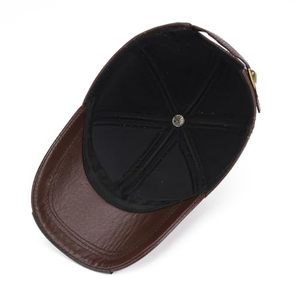 Gorra de Béisbol de Cuero Personalizada OEM, Piel de Vaca Genuina, Correa Ajustable, Visera Curva, Gorra de Moda Vintage Unisex de Primera Calidad - Product Image 5