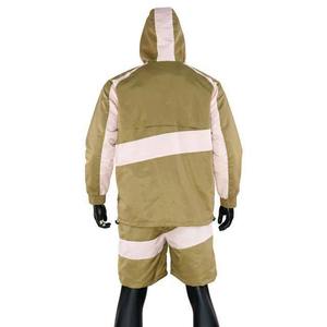 High Quality Custom Men's Windbreaker Short <b>Set</b> Relaxed Fit Breathable Windbreaker Nylon Tracksuits <b>Set</b> Solid for Summer - Product Image 4