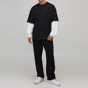 Wholesale Custom Logo <b>Waffle</b> t <b>Shirts</b> Men Distressed <b>Waffle</b> Knit Double Layer Long Sleeve T-<b>Shirt</b> for Men - Product Image 5