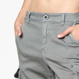 Custom Streetwear Cargo Pants Vintage Wash Utility Trousers Polyester Cotton Embroidery Screen Printing OEM ODM Wholesale - Product Image 2