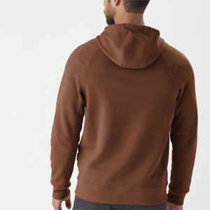 Sweat à capuche oversize style uni pour l'hiver, 100% coton, molleton teint uni, techniques de lavage, sérigraphie en relief, service OEM - Product Image 5