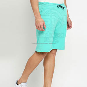 Pantalones cortos informales de algodón y poliéster para hombres más vendidos, tela de lona con patrón sólido, llegada caliente - Product Image 2