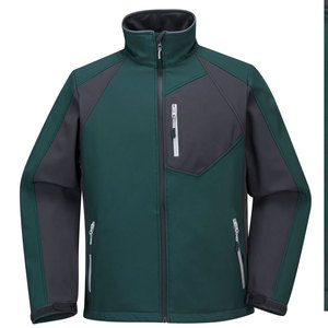 Veste en polaire rouge pour homme, col zippé, respirante, décontractée, pour l'automne, coupe classique, en polyester - Product Image 1