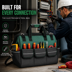 Heavy Duty Electrician Tool Bag | Multi Pocket Professional Tool Storage Bag | Durable Tool Organizer | OEM & Custom Logo - Product Image 2