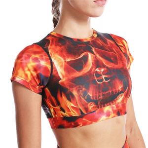 Offre Spéciale réversible entièrement Sublimation imprimé à manches courtes unisexe Yoga Legging ensemble écologique à séchage rapide sans couture - Product Image 5