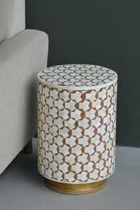 Belladec <b>High</b> Quality Modern European Antique Bone Inlay <b>Stool</b> Multi-functional Design Customizable Living Room Console <b>Table</b> - Product Image 2