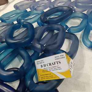 <b>Large</b> Size Resin Chain Links Wall Hanging Decoration DIY Room Divider <b>Curtain</b> Accessories with Owl Pattern All colour Available - Product Image 3