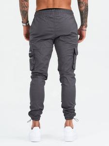 Pantalon de jogging surdimensionné pour hommes Style décontracté avec logo personnalisé Streetwear Pantalon cargo à poches cargo - Product Image 2
