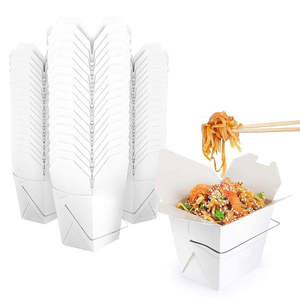 Caja de Embalaje de Alimentos para Llevar de Cartón Corrugado Personalizada, Plegable, de Buen Tamaño, con Impresión en Relieve, Disponible en Stock - Product Image 3
