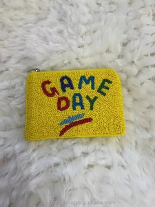 Handmade Large Southwestern <b>Beaded</b> Floral Coin Pouch Wallet Zipper Closure and Embroidered Pattern <b>Directly</b> Jewelry Tags - Product Image 5