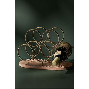 Handcrafted Wrought Iron 2Tier <b>Wine</b> <b>Rack</b> Countertop Decorative Metal <b>Wine</b> Bottle Holder Display Stand for Home Bar Kitchen Decor - Product Image 5