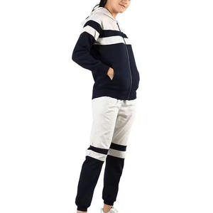 Conjunto Deportivo con Capucha para Mujer de la Mejor Calidad, Diseño Color Block, Cierre de Cremallera, Manga Larga, Ropa Casual de Otoño, Sudadera con Bolsillos Laterales - Product Image 2