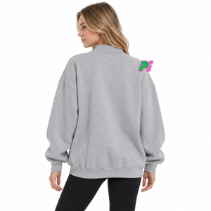 Sudadera de cuello alto para mujer, con parche bordado de la bandera de Texas, estilo oversize, informal, 100% algodón polar transpirable - Product Image 5