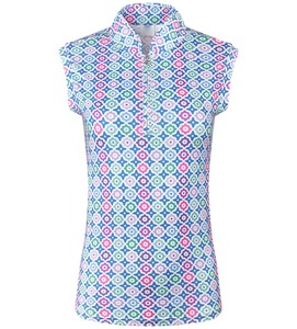 Polo de golf à manches courtes pour femme, polo décontracté extensible pour femme, polo doux au toucher pour femme - Product Image 1