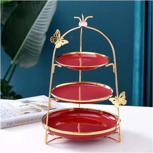 Soporte para Pastel, Decorativo, para Mesa de Postres, Plato para Servir, para Bodas, Cumpleaños, Panadería, Hogar, Cocina - Product Image 1