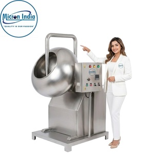 Micron India Stainless Steel Coating Pan Machine 440V 120kg Automatic for <b>Tablet</b> Pellet Coating Food Plastic/Paper/Glass - Product Image 6