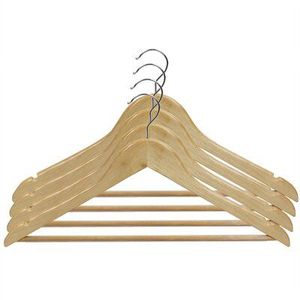 Cintres à épaules larges pour rangement de vêtements dans le placard, avec crochet en acier, design minimaliste sculpté pour le rangement de vêtements dans le placard - Product Image 2
