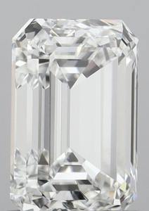 Diamant de laboratoire taille émeraude 2,02 carats, couleur E, clarté VVS2, polissage excellent, CVD, certifié IGI, pierre libre pour bague de joaillerie fine - Product Image 5