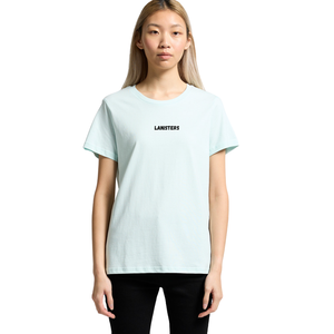 <b>Womens</b> O Neck Short Sleeve T Shirt Regular Fit Small Chest Print Clean <b>Back</b> Casual Wholesale Custom OEM Cotton Jersey Tee Shirts - Product Image 2