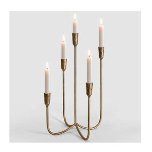 Candelabro decorativo de metal con acabado pulido para decoración de iluminación en el hogar, bodas y festivales. - Product Image 5