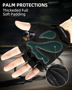 Gants de cyclisme pour hommes et femmes - Gants de vélo respirants - Gants mi-doigts pour le cyclisme quotidien, l'entraînement et les sports de plein air - Product Image 2