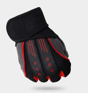 Gants de cyclisme de haute qualité, logo et tailles personnalisés, multicolores, demi-doigts, antidérapants, adhérence solide, respirants, en maille, gants de sport - Product Image 3