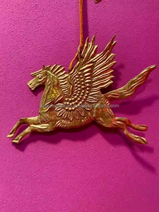 Adornos colgantes de árbol de Navidad de metal ecológicos modernos con diseño de colgante de hada - Product Image 4