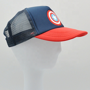 หมวกทรักเกอร์ผ้าคอตตอนทรงเบสบอลสีทึบปรับแต่งได้ห้าแผง - Product Image 4