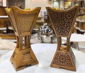 Luxury Design Wooden Wood Bakhoor <b>Burner</b> Wood Incense Holder Eco-Friendly Antique Design Indian Handmade Religious <b>Burner</b> - Product Image 5