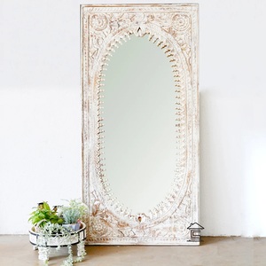 Contemporary Floor <b>Mirror</b> for Modern Homes Palace Inspired <b>Frame</b> Design with Decorative Reflective Beauty - Product Image 3