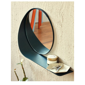 Trending Geometric Teakwood Rattan Cane Wall <b>Mirror</b> Customizable <b>Large</b> Size Eco-Friendly Wooden <b>Mirror</b> for Modern Living Room - Product Image 5