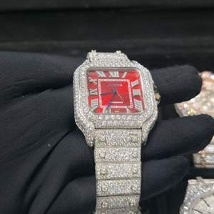 Montre mécanique automatique de luxe en acier inoxydable, style Hip Hop, avec Moissanite VVS, passe le test du diamant, carrée 16mm, Buss - Product Image 2