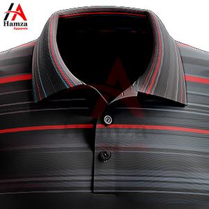 Elegante Rayas Negras para Camisas Hechas de 200 Gramos de Poliéster Suave - Cuello de Punto con Estampado Transpirable Colores Personalizables - Product Image 2