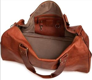 Wholesale Custom Design Top Selling Leather Duffle <b>Bags</b> Solid Color Best Quality <b>Cheap</b> Price Leather Duffle <b>Bags</b> - Product Image 6