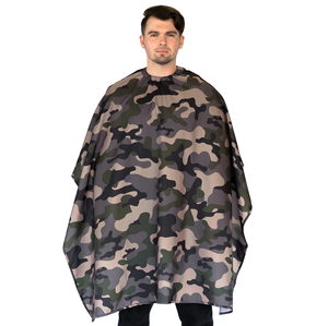 Capa de Corte de Pelo para Salón de Belleza y Barbería, Impermeable, con Patrón de Camuflaje, Color y Logotipo Personalizados, Precio de Fábrica, Gran Venta, Unisex - Product Image 1