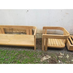 Villa Patio Furniture Premium Sustainable Teak Wood Outdoor Lounge Sofa <b>Set</b> for Resort Hotel <b>Restaurant</b> Terrace OEM Manufacturer - Product Image 6