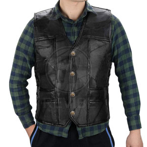 Premium Quality Leather <b>Vest</b> For Online Sale Top Selling Leather <b>Vest</b> Wholesale Price Leather <b>Vest</b> - Product Image 5
