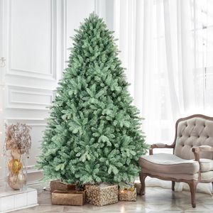 Albero di Natale 1194 PE+PVC con punte in PVC, 1,5 m, Tinta Blu-Verde, Unico, a forma completa, con rami a cerniera, Facile da montare, Stabile - Product Image 1